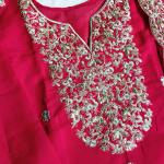 ✨ Royal Grace - Heavy Embroidered Roman Silk Suit Set