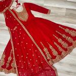 "Zarina" Premium Readymade Gown with Dupatta – Festive Edition