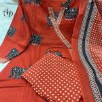 Elegant Cotton Angrakha-Style Kurta Pant Dupatta Set (Sizes M to XXL)