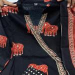 Elegant Cotton Angrakha-Style Kurta Pant Dupatta Set (Sizes M to XXL)