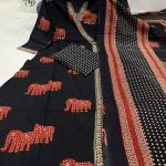 Elegant Cotton Angrakha-Style Kurta Pant Dupatta Set (Sizes M to XXL)