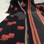 Elegant Cotton Angrakha-Style Kurta Pant Dupatta Set (Sizes M to XXL)