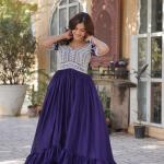 💫 "Zara Noor" Designer Slit Kurti with Lehenga Set – Elegant Festive Edition