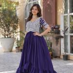 💫 "Zara Noor" Designer Slit Kurti with Lehenga Set – Elegant Festive Edition