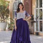 💫 "Zara Noor" Designer Slit Kurti with Lehenga Set – Elegant Festive Edition