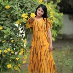 🌸 RangMasti Georgette Glam Maxi Dress