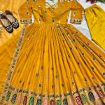 👑 "Noor-e-Nazakat" Designer Anarkali Suit Set – Royal Flair Edition