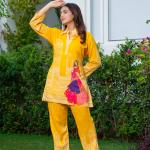🌟 "Abstract Muse" – Muslin Silk Co-ord Set