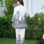 🌟 "Abstract Muse" – Muslin Silk Co-ord Set