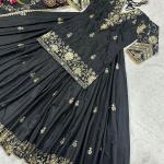 👑 MD-3039 | Royal Radiance Crepe Silk Top & Lehenga Set 👑
