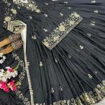 👑 MD-3039 | Royal Radiance Crepe Silk Top & Lehenga Set 👑