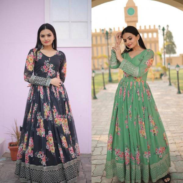 🌸 "Florencia" Premium Floral Embroidered Gown 🌸