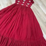 🌟 Zyana Premium Frill Gown – Designer Sleeveless Collection