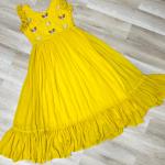 🌟 Zyana Premium Frill Gown – Designer Sleeveless Collection