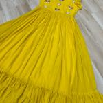 🌟 Zyana Premium Frill Gown – Designer Sleeveless Collection