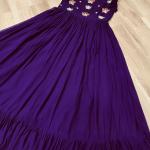 🌟 Zyana Premium Frill Gown – Designer Sleeveless Collection