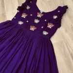 🌟 Zyana Premium Frill Gown – Designer Sleeveless Collection