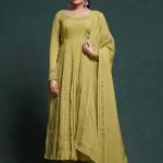 ✨ Noor Anarkali Organza Pant Suit Set