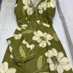 ✨ "Noor Mirror Work A-Line Kurti Plazo Set" – Festive Cotton Rayon Edition