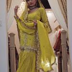 NoorFestiva NF-1235 – Premium Embroidered Chinon Sharara Set