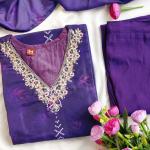 Wedding Edition Bandhani Muslin Silk Suit Set with Heavy Handwork (M to 5XL)