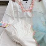 🌿 “Aaradhya Multicolor Embroidered Summer Sharara Set” – Premium Ready-to-Wear Collection