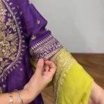 💫 Product Name: Noor - Premium Designer Chinnon Silk Top-Plazzo Set with Dupatta