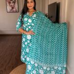 🌸 Product Name: "Nayantara" Jaipuri Cotton Kurti-Pant-Dupatta Set