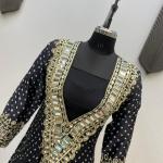 ✨ Product Name: "MirraTrend" 3-Piece Chinon Kurta Set with Tube Blouse