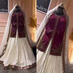 Regal Radiance – Designer Handworked Top & Lehenga Set