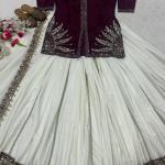 Regal Radiance – Designer Handworked Top & Lehenga Set