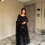 Zariah Anarkali Suit Set with Dupatta & Pant