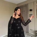 Zariah Anarkali Suit Set with Dupatta & Pant