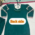 NF-1237 Designer Embroidered Sharara Suit Set – Natural Crepe Edition