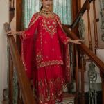 : Royal Grace – Chinon Silk Embroidered Sharara Suit Set