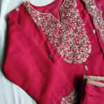 Eid Élite – Premium Embroidered Roman Silk Suit Set