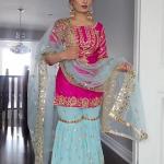 Nooré Nazakat – Premium Faux Georgette Sharara Set with Dupatta