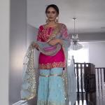 Nooré Nazakat – Premium Faux Georgette Sharara Set with Dupatta