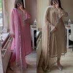 "Aarvi" Designer Faux Georgette Suit Set