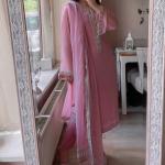 "Aarvi" Designer Faux Georgette Suit Set