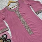"Aarvi" Designer Faux Georgette Suit Set