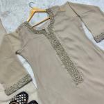 "Aarvi" Designer Faux Georgette Suit Set