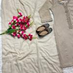 "Aarvi" Designer Faux Georgette Suit Set