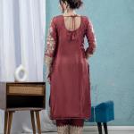 Product Name: Royale Radiance – Embroidered Chinnon Silk Ensemble✨