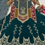 Embroidered Natural Crepe Silk Lehenga Set