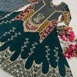 Embroidered Natural Crepe Silk Lehenga Set