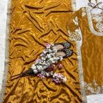 "Saanvi" Pure Chinnon Silk Embroidered Suit Set