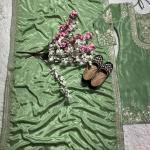 "Saanvi" Pure Chinnon Silk Embroidered Suit Set