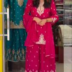 Zahira Luxe Sharara Set – Designer Party Wear Ensemble