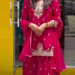 Zahira Luxe Sharara Set – Designer Party Wear Ensemble